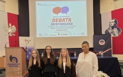 Zdjęcie do II Radomska Debata Oksfordzka w języku angielskim